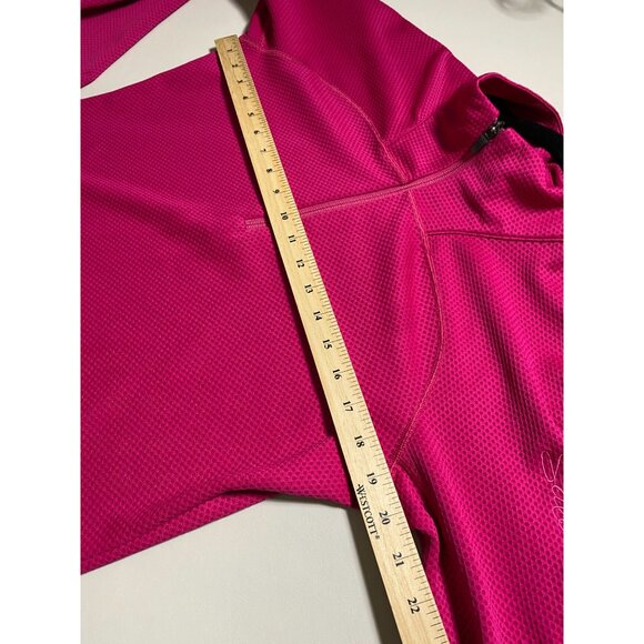 Salomon Pink Womens 1/4 Zip Long Sleeve Top Size Large Magenta Outdoor Mockneck - Picture 5 of 16